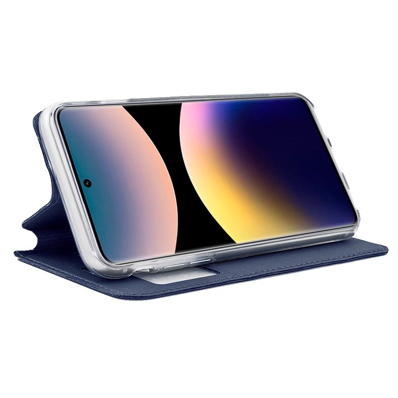 COOL Flip Cover Case for Xiaomi Redmi Note 14 Pro, Plain Blue