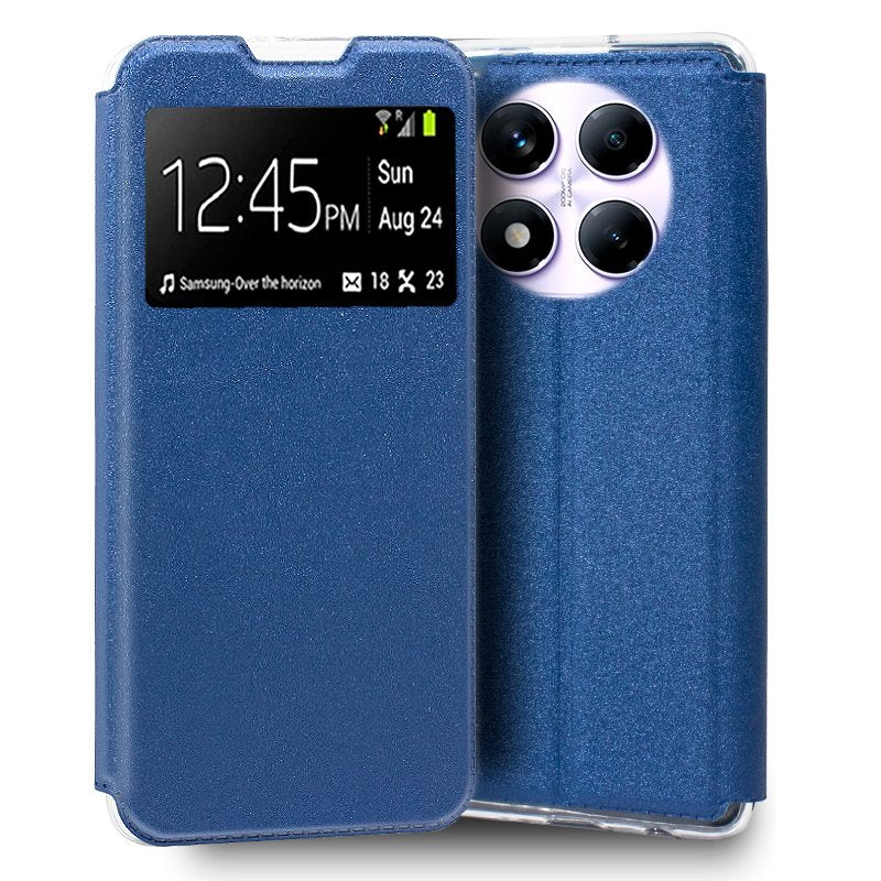 Funda COOL Flip Cover para Xiaomi Redmi Note 14 Pro Liso Azul