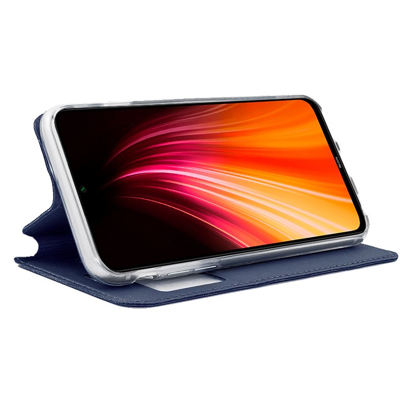 COOL Flip Cover Case for Xiaomi Redmi Note 8 / Note 8 (2021) Plain Blue