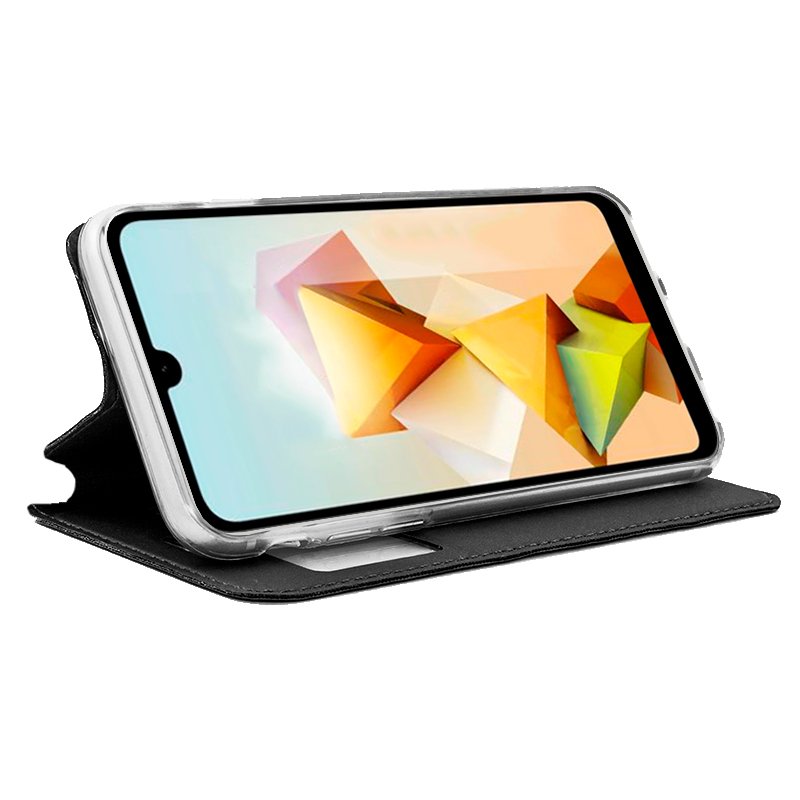 COOL Flip Cover Case for ZTE Blade A33s, Plain Black