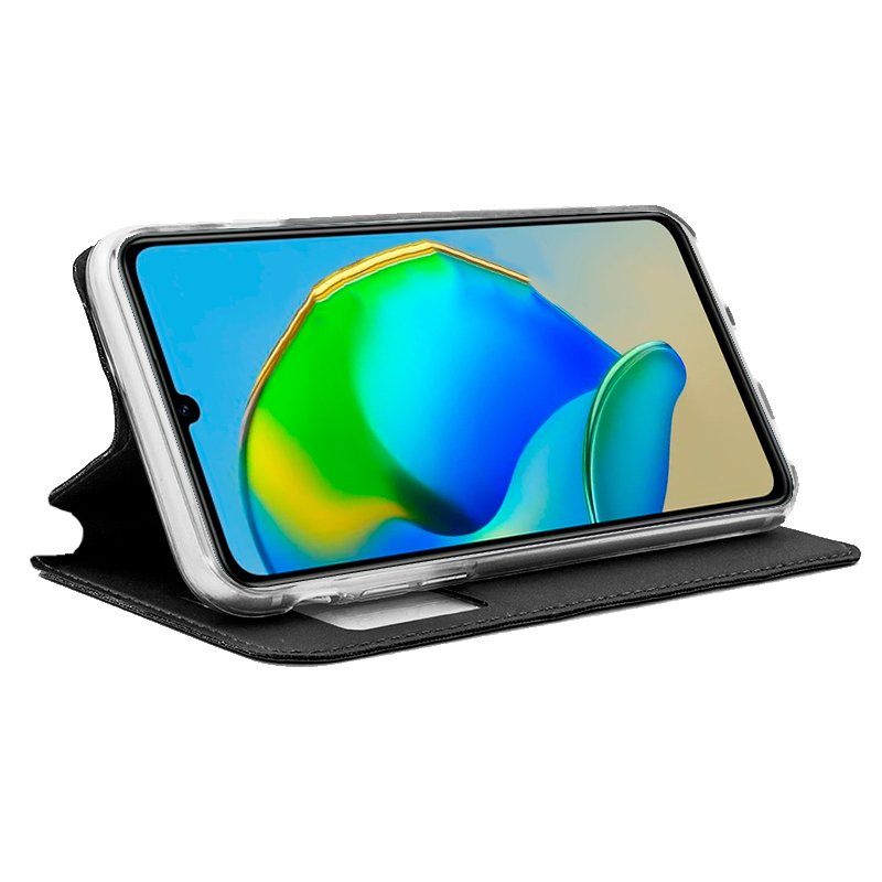 COOL Flip Cover Case for ZTE Blade A72s, Plain Black