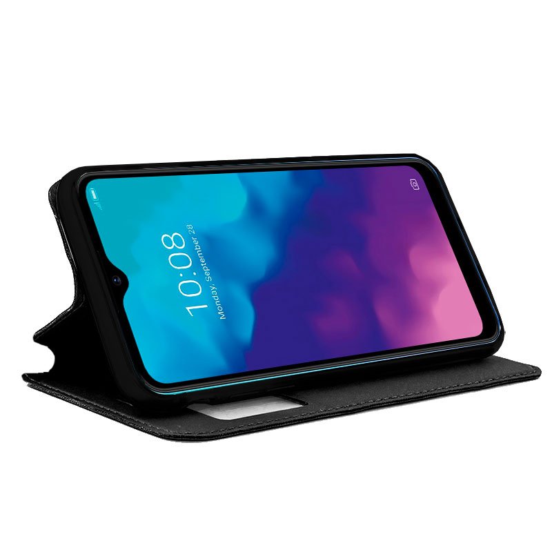 COOL Flip Cover Case for ZTE Blade V30 Vita, Plain Black
