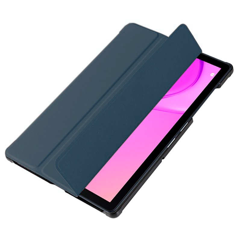 COOL Case for Huawei Matepad T10s, Plain Poly Leather, Blue, 10.1 inch