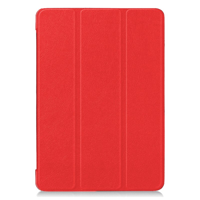 COOL Case for Huawei Matepad T10s, Plain Red Poly Leather, 10.1 inch