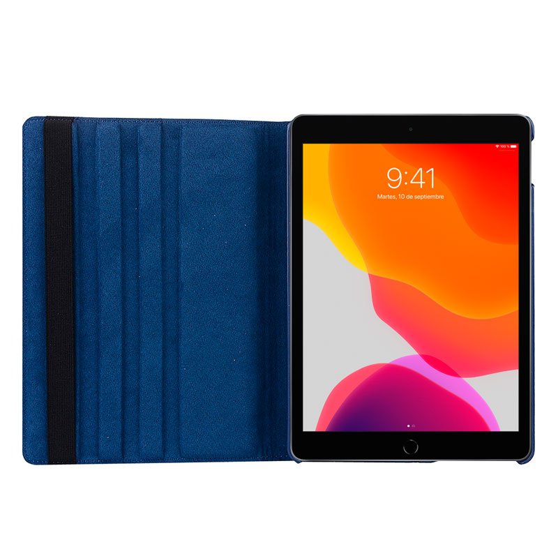 COOL Case for iPad (2019 / 2020 / 2021) 10.2 inch Rotating Faux Leather Blue