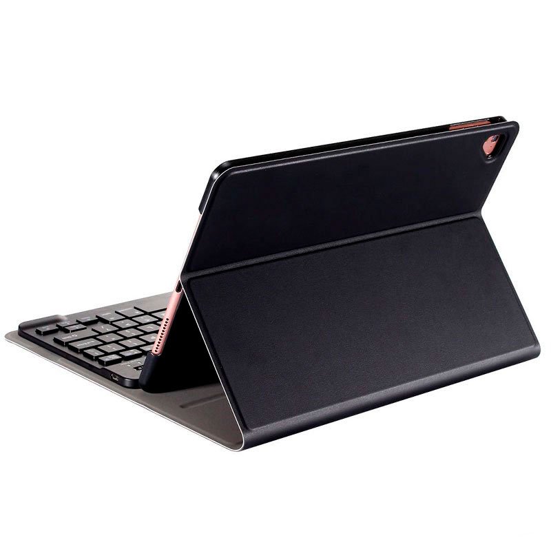COOL Case for iPad (2019 / 2020 / 2021) 10.2 inch Poly Leather Bluetooth Keyboard (Black)
