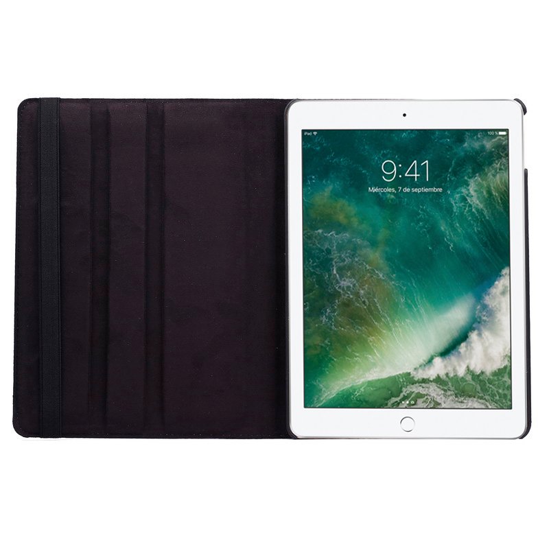 COOL Case for iPad Air / Air 2 / Pro 9.7 / iPad 2017 / iPad 2018 9.7 inch Rotating Polyurethane Leather Black