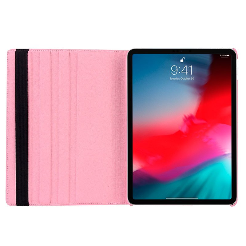 COOL Rotating Case for iPad Pro 11 (2018) Pink Faux Leather
