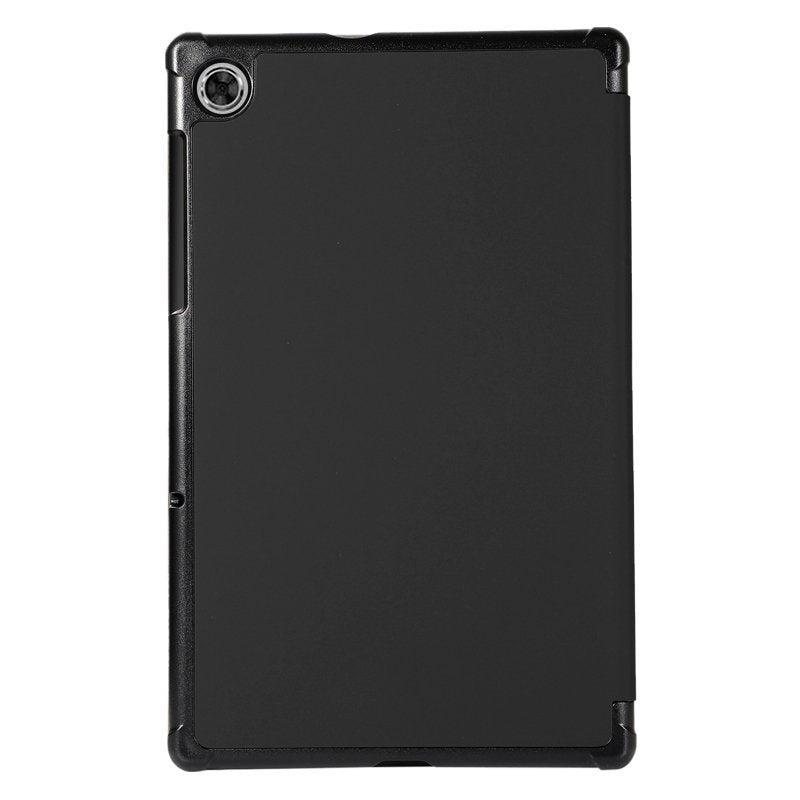 COOL Case for Lenovo Tab M10 HD 2nd Gen (TB-X306) Plain Black Poly Leather 10.1 inch