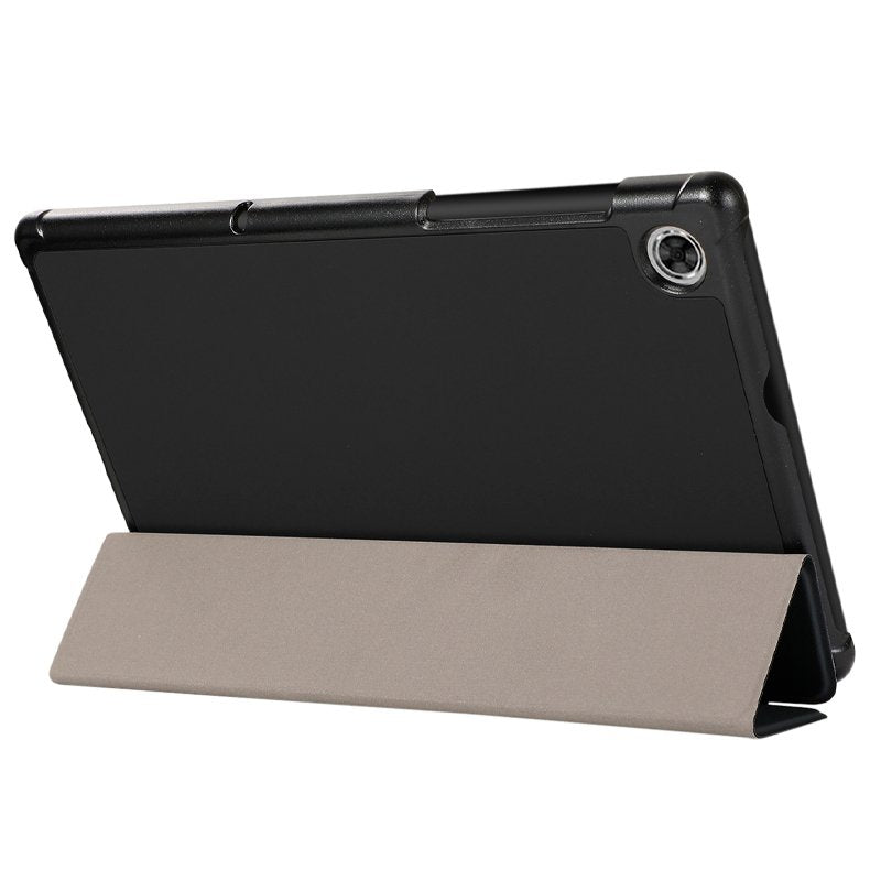 COOL Case for Lenovo Tab M10 HD 2nd Gen (TB-X306) Plain Black Poly Leather 10.1 inch
