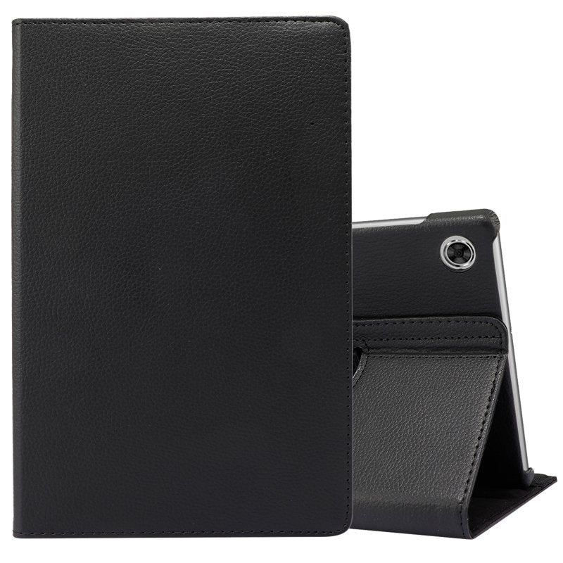 COOL Case for Lenovo Tab M10 Plus / FHD Plus 2nd Gen / Tab K10, Plain Black Poly Leather, 10.3 inch