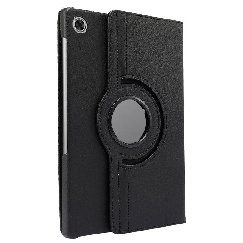 COOL Case for Lenovo Tab M10 Plus / FHD Plus 2nd Gen / Tab K10, Plain Black Poly Leather, 10.3 inch