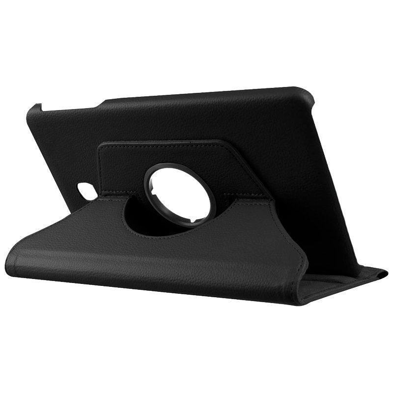 COOL Case for Samsung Galaxy Tab A (2018) T590 / T595, Plain Black Poly Leather, 10.5 inch