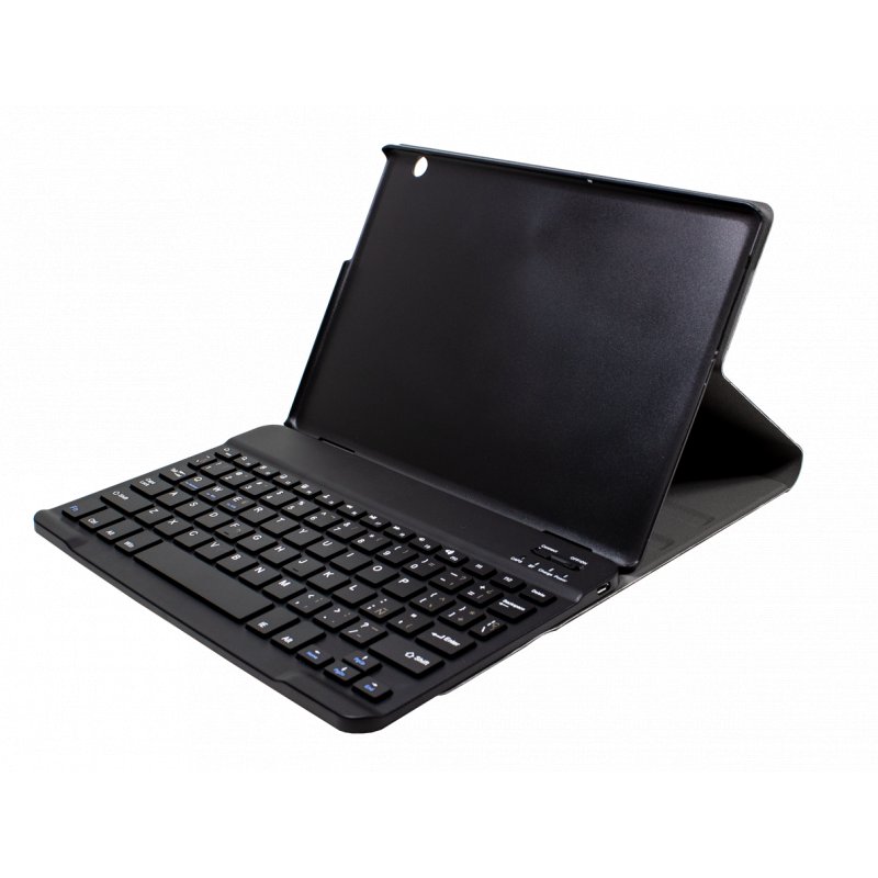 COOL Case for Samsung Galaxy Tab A7 T500 / T503 / T505 Plain Black Polyurethane Leather 10.4 Inch Bluetooth Keyboard