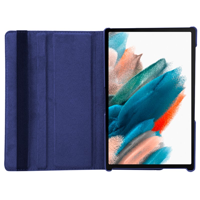 COOL Case for Samsung Galaxy Tab A8 X200 / X205 Plain Poly Leather Blue 10.5 inch