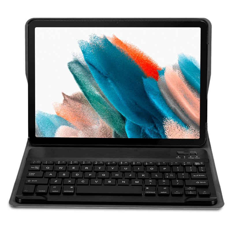 COOL Case for Samsung Galaxy Tab A8 X200 / X205 Poly Leather Keyboard Bluetooth Black 10.5 inch