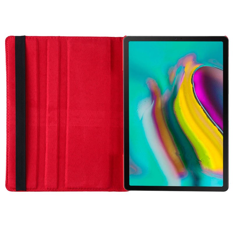 COOL Case for Samsung Galaxy Tab S5e T720 / T725 Red Poly Leather 10.5 inch