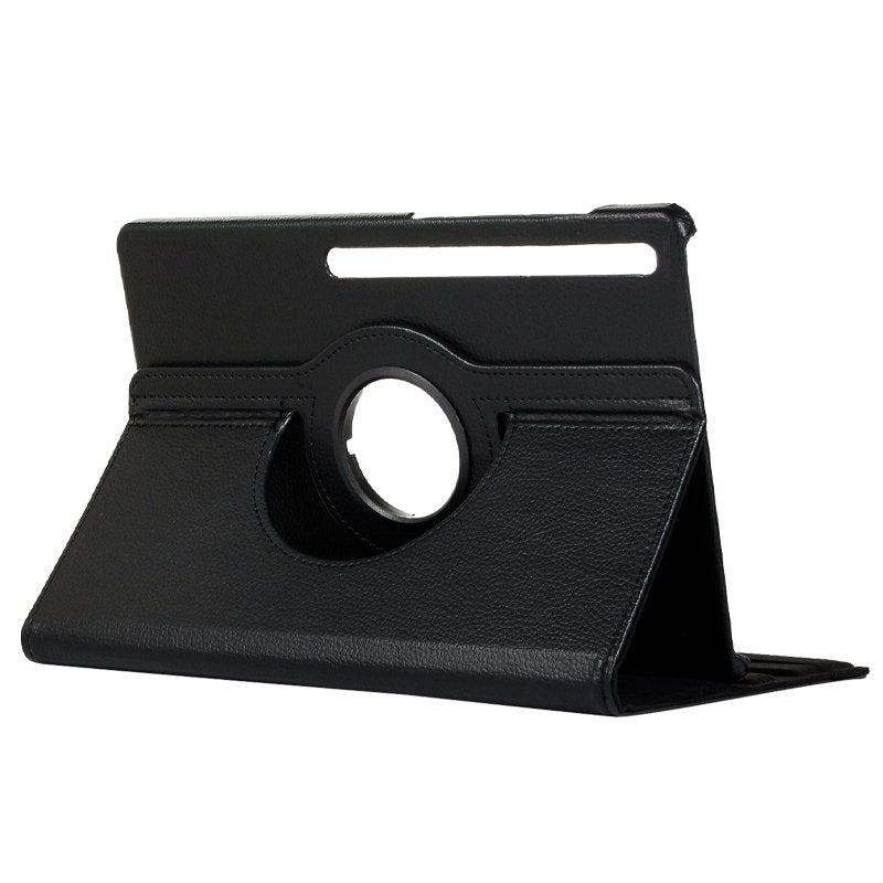 COOL Case for Samsung Galaxy Tab S7 FE T736 Plain Black Poly Leather 12.4 inch
