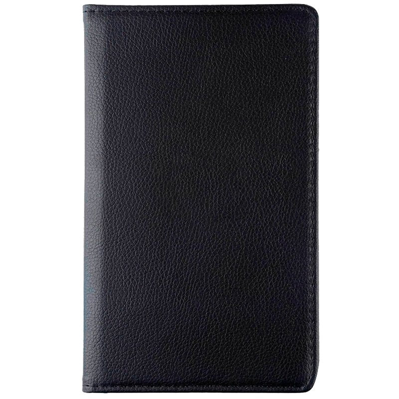 COOL Case for Samsung Galaxy Tab S7 Plus / Tab S8 Plus Plain Black Poly Leather 12.4 inch