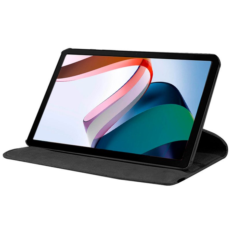 COOL Rotating Poly Leather Case for Xiaomi Redmi Pad - Black