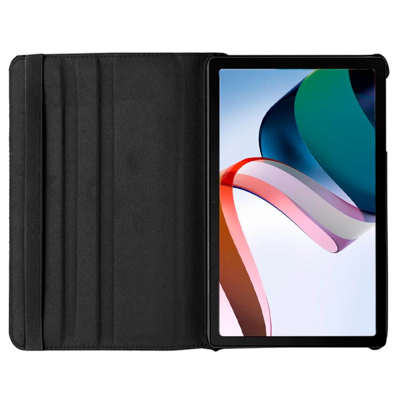 COOL Rotating Poly Leather Case for Xiaomi Redmi Pad - Black