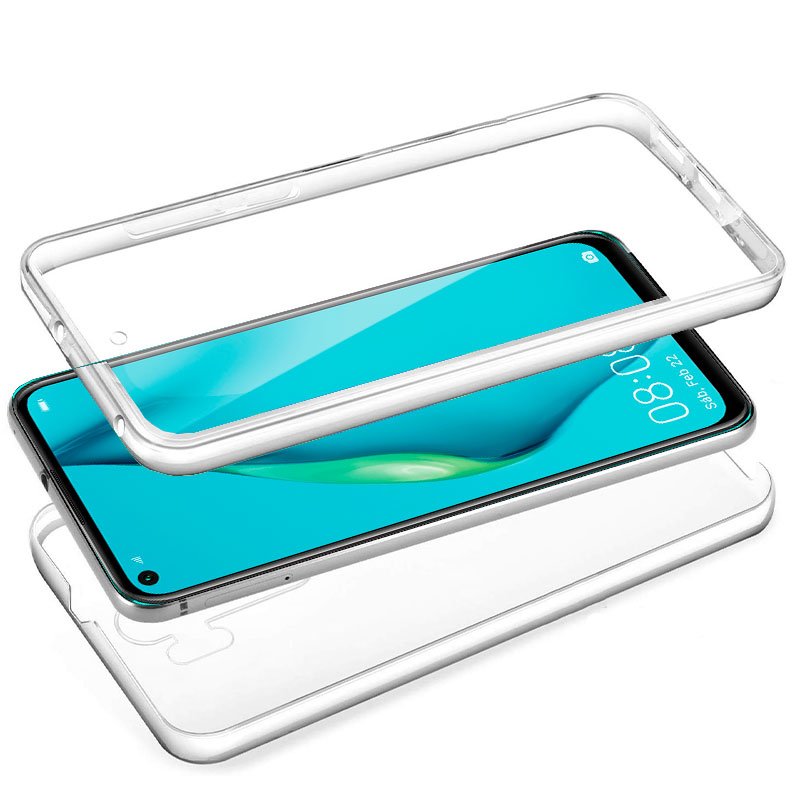 COOL 3D Silicone Case for Huawei P40 Lite (Transparent Front + Back)