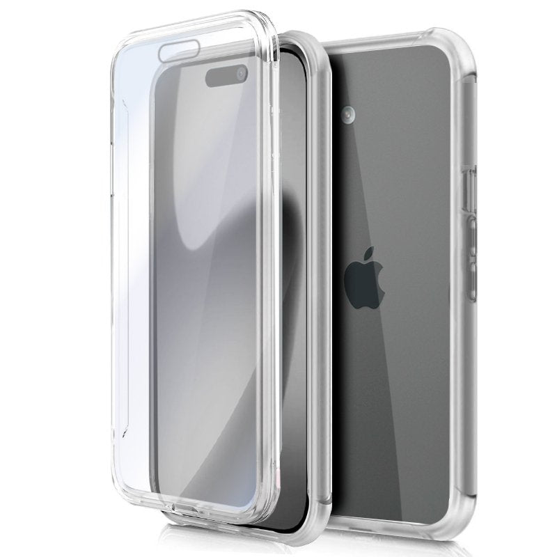 Funda COOL Silicona 3D para iPhone 17 (Transparente Frontal + Trasera)
