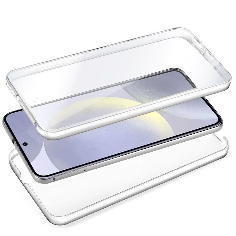 Funda COOL Silicona 3D para Samsung S921 Galaxy S24 / S25 (Transparente Frontal + Trasera)
