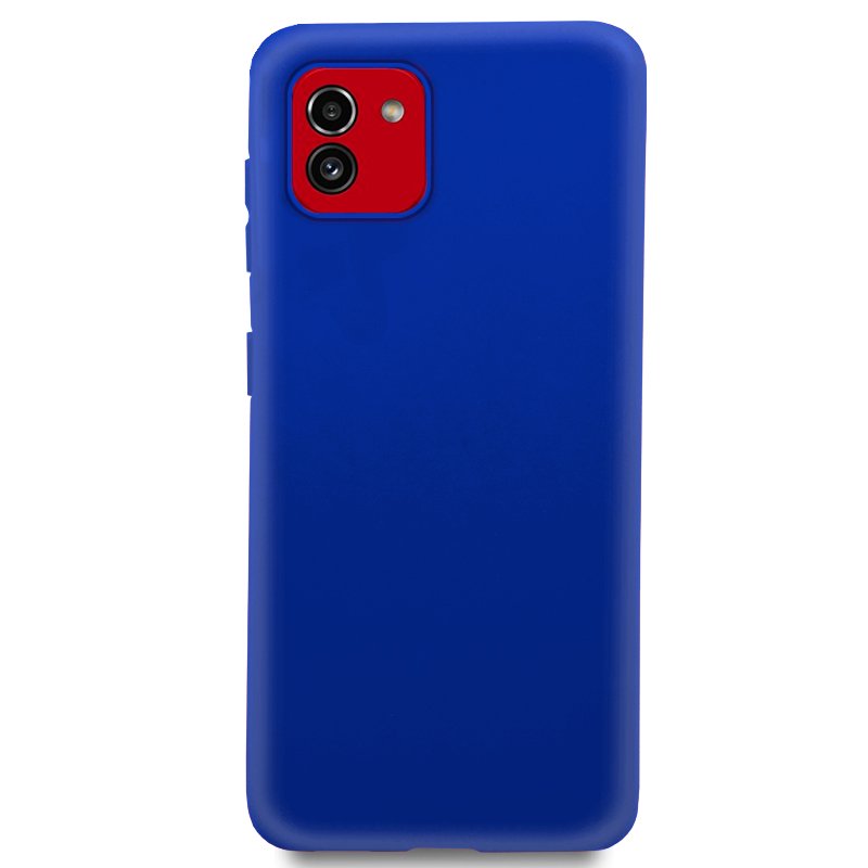 COOL Silicone Case for Samsung A035 Galaxy A03 (Blue)
