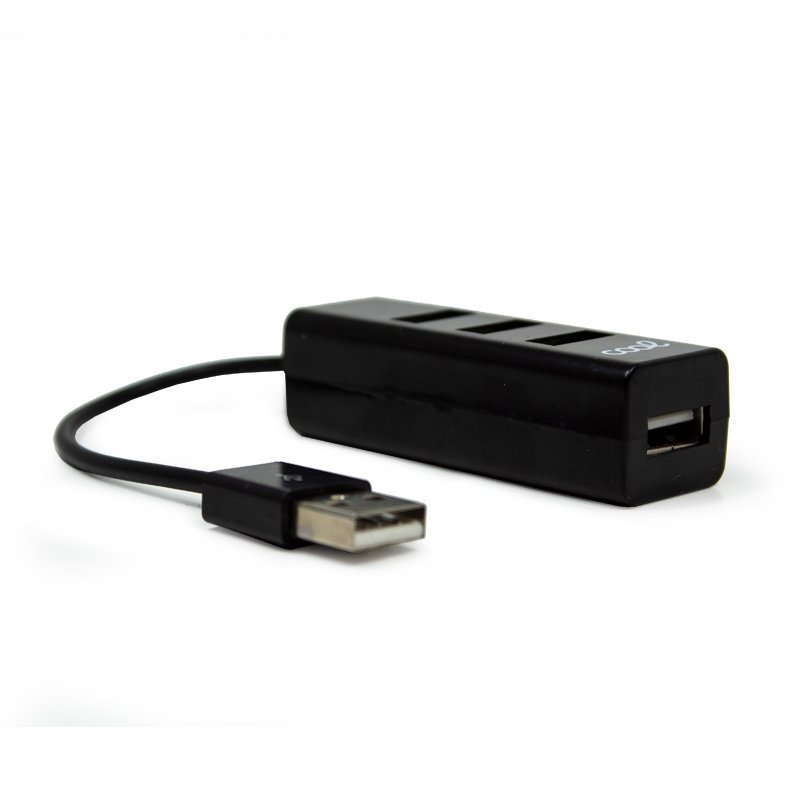 Universal COOL 4-Port USB 2.0 Hub, Black