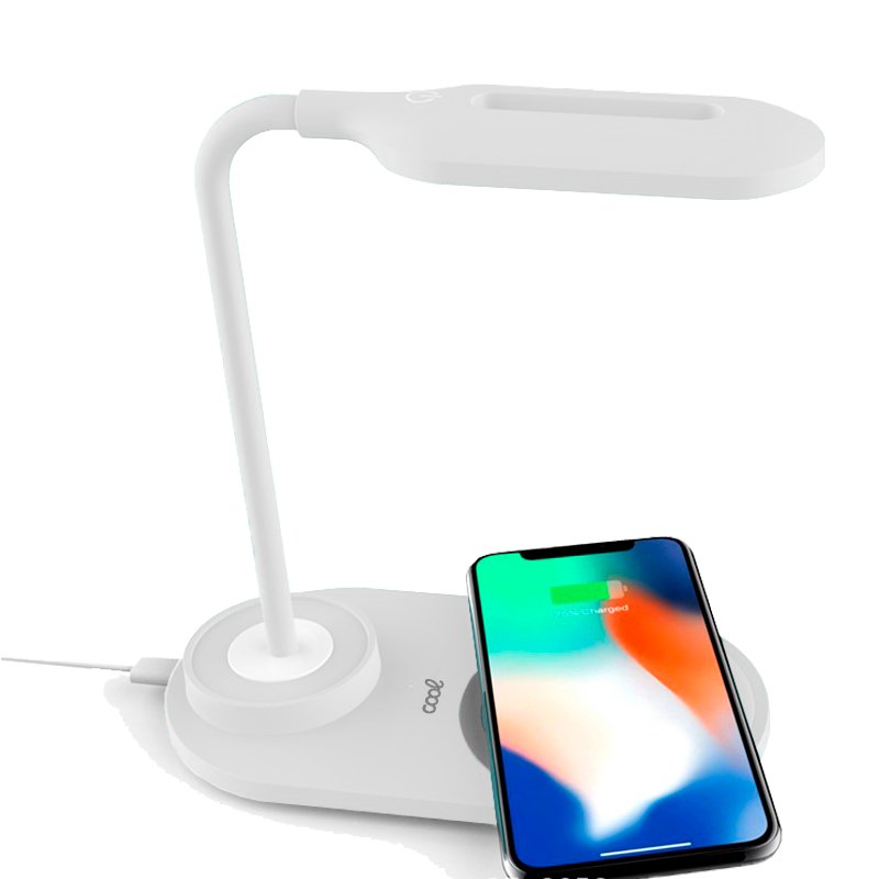 LED Lamp + Qi Wireless Charging Base COOL White