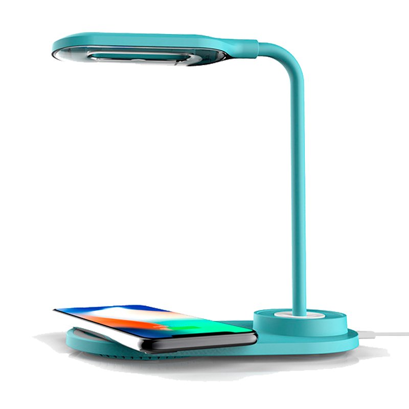LED Lamp + Qi Wireless Charging Base COOL Light Blue