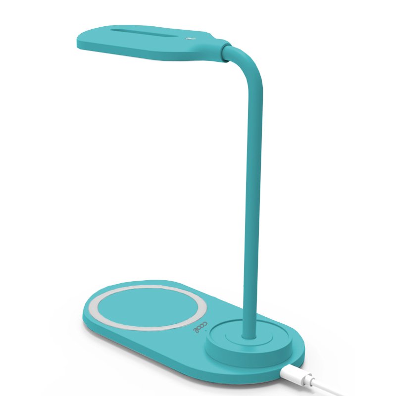 LED Lamp + Qi Wireless Charging Base COOL Light Blue