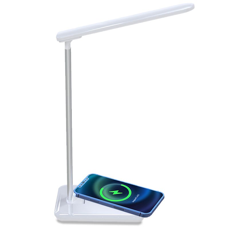LED Lamp with Qi Wireless Charging Base COOL Fold White