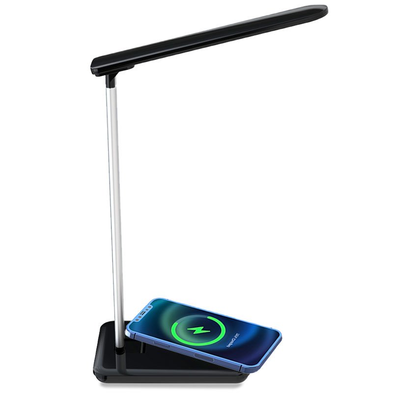LED Lamp with Qi Wireless Charging Base COOL Fold Black