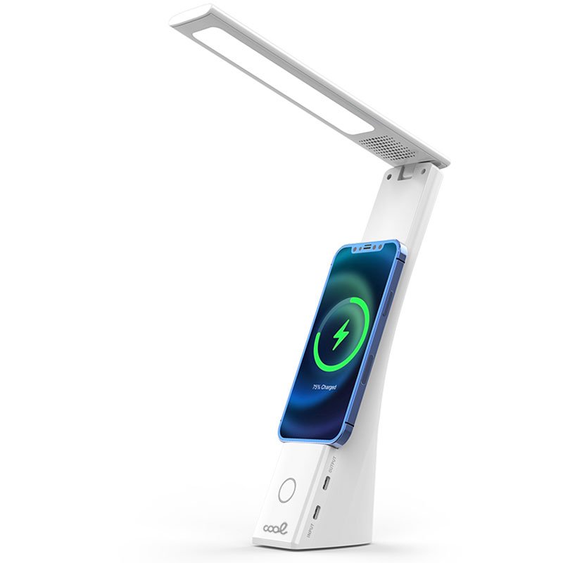 LED Lamp with Qi Wireless Charging Base COOL Compact White