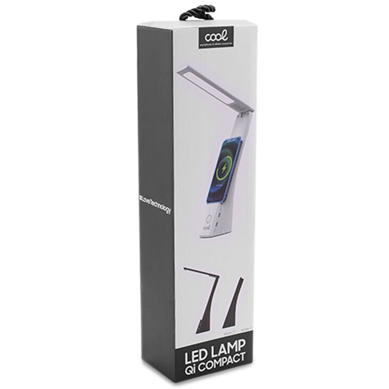 LED Lamp with Qi Wireless Charging Base COOL Compact White