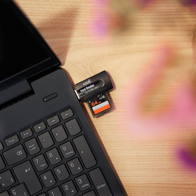 Universal COOL (All in One) Black USB Memory Card Reader