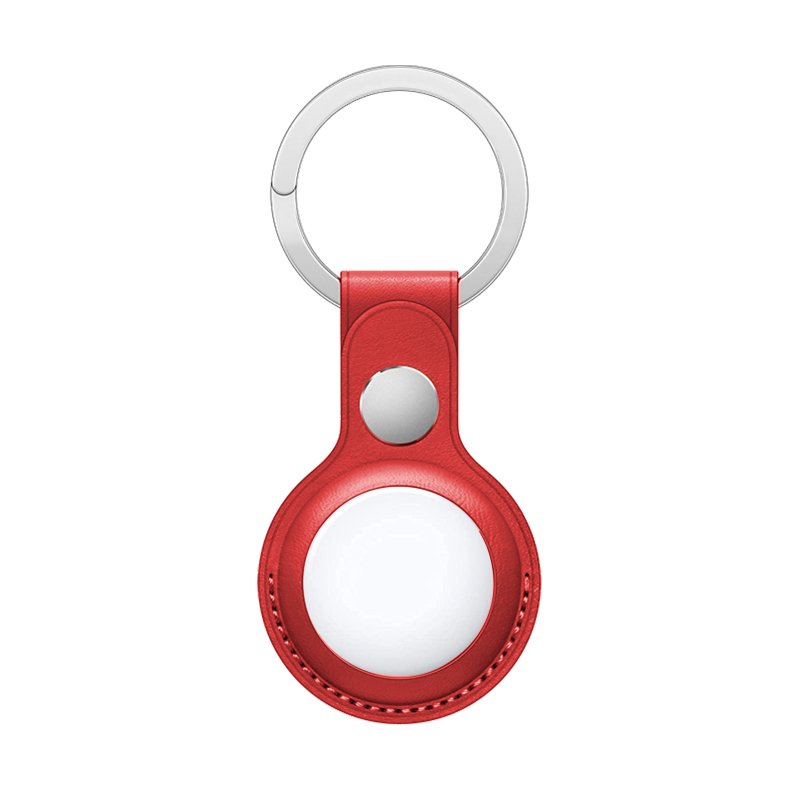 Llavero Protector COOL Compatible con AirTag Polipiel Rojo