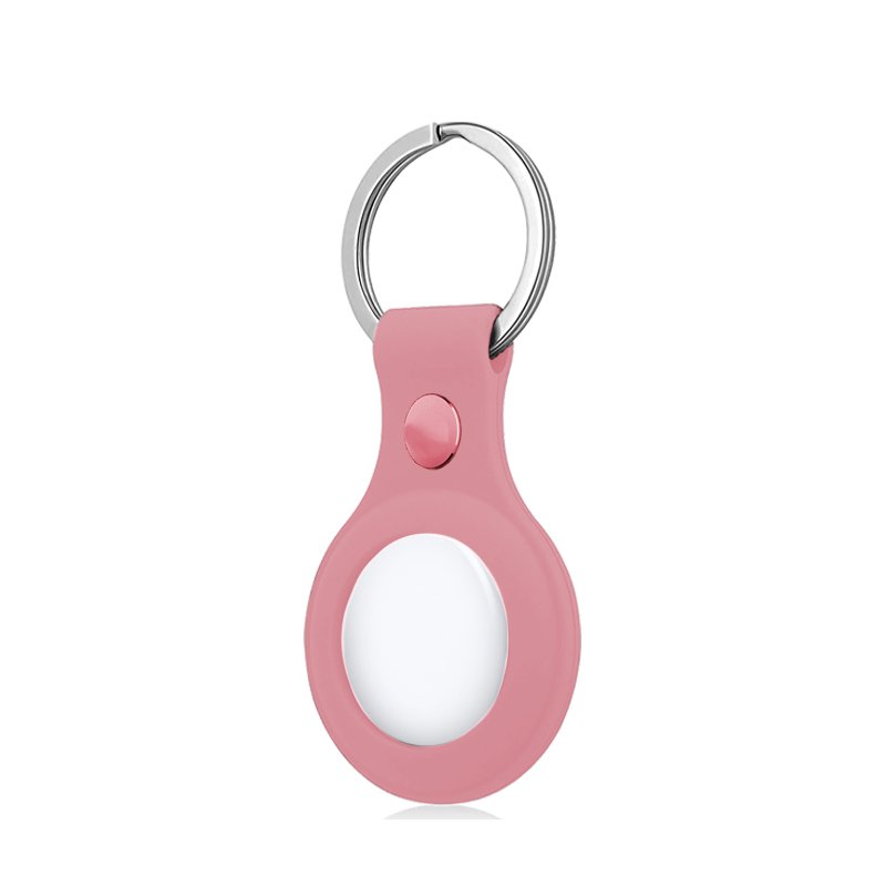 COOL Protective Keychain Compatible with AirTag Pink Silicone