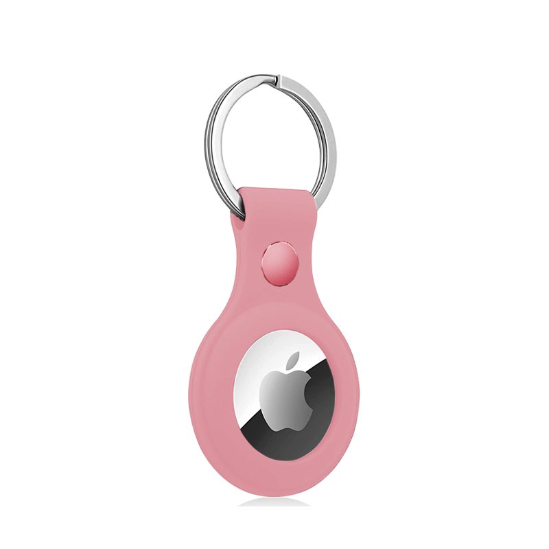 COOL Protective Keychain Compatible with AirTag Pink Silicone