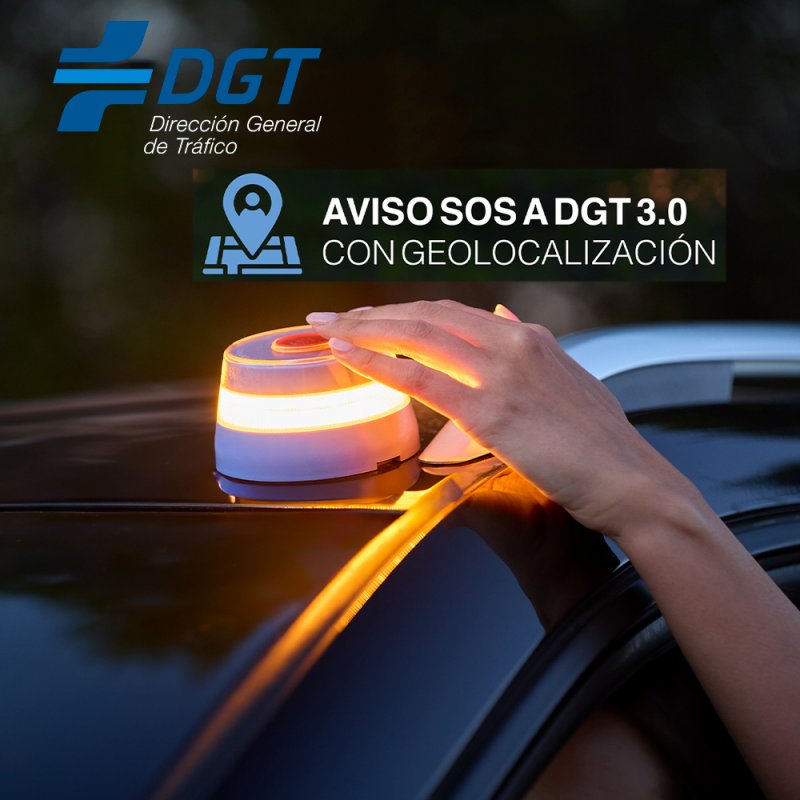 Luz Baliza Conectada (Homologada DGT) COOL Safetytech