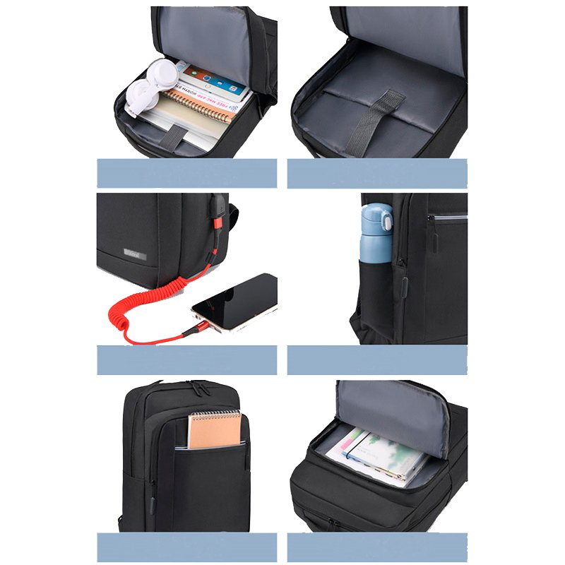 Mochila Ordenador Portátil 15-16 Pulg COOL Porto Negro