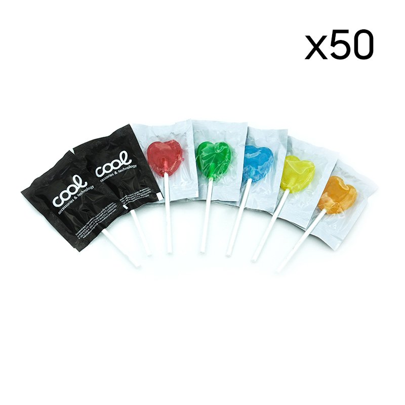 Pack of 50 COOL Lollipops Accessories