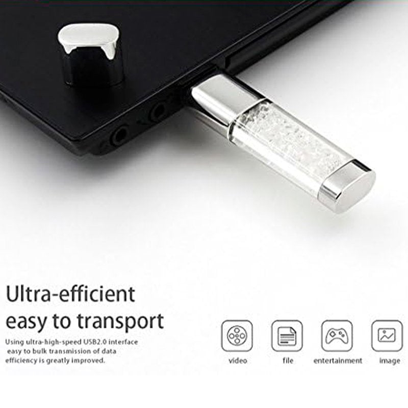 USB Flash Drive x64 GB 3.0 COOL Crystal White