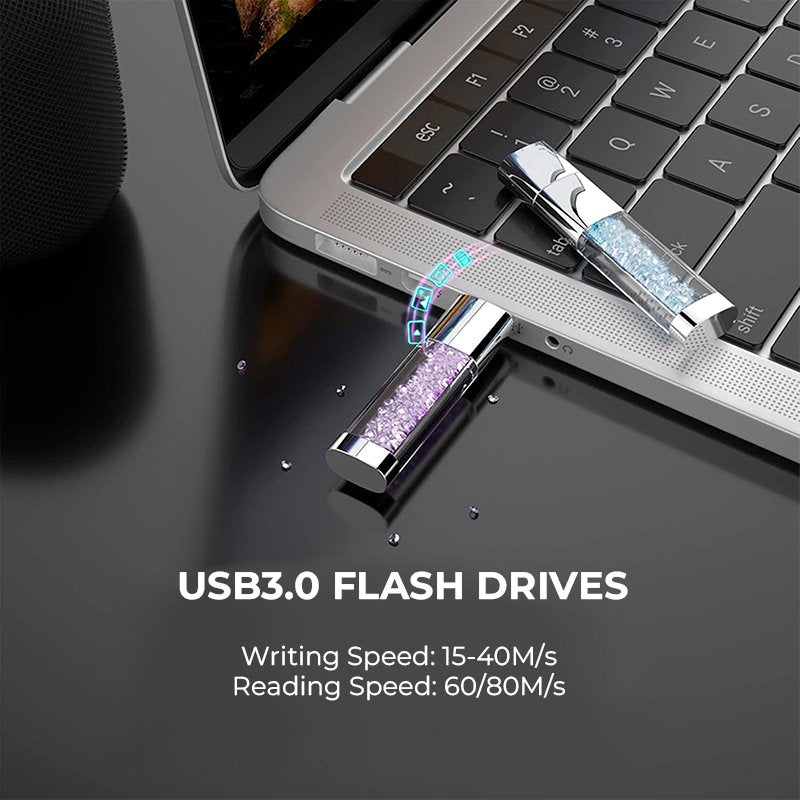 USB Flash Drive x64 GB 3.0 COOL Crystal White