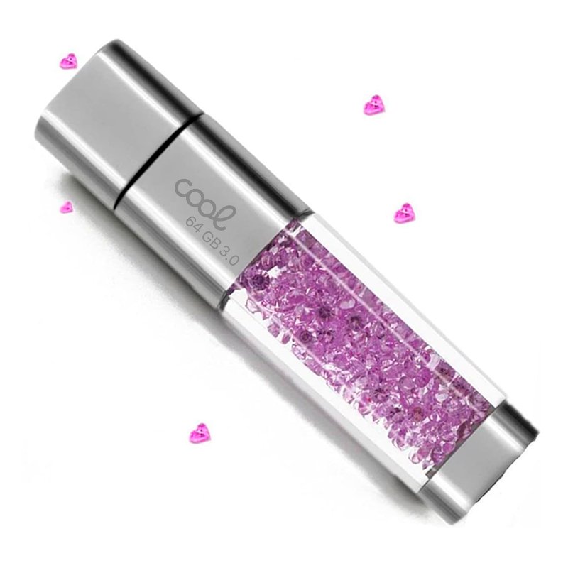 USB Pen Drive x64 GB 3.0 COOL Crystal Pink