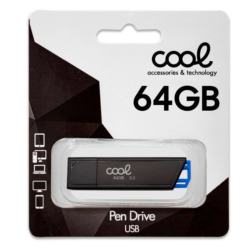 USB Flash Drive x64 GB 3.0 COOL Lancer Blue