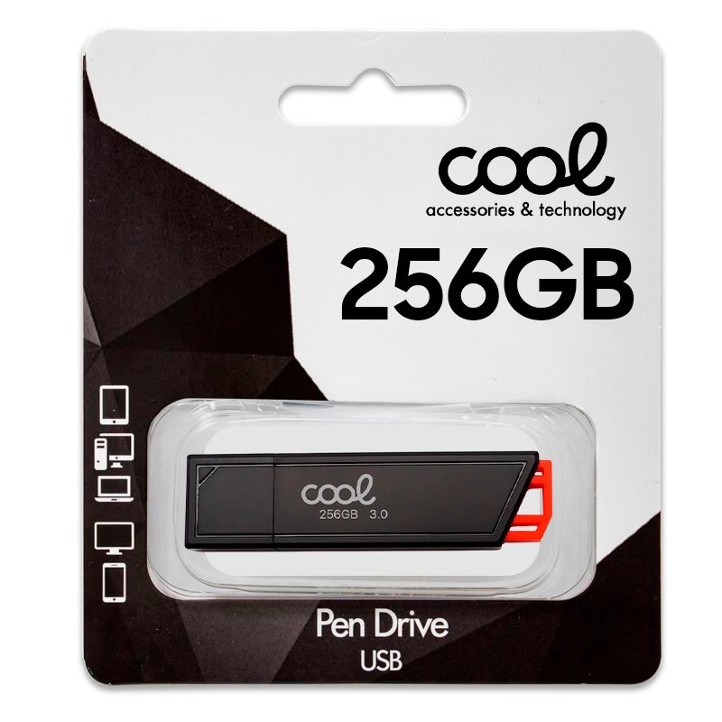 USB Flash Drive 256 GB 3.0 COOL Lancer Red