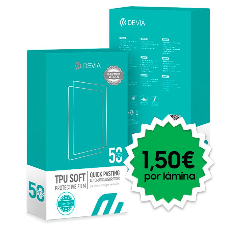 Protector Hidrogel Devia 0.15mm Universal (Pack 50 uds)